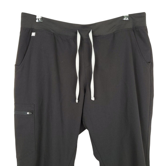 Figs High Rise Zamora Jogger Scrub Pants Technical Collection Black XXL - Picture 4 of 11